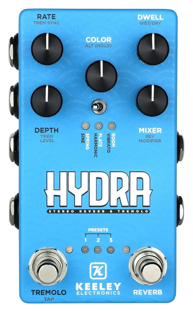 LORDWORLD LORDWORLD Hydra Stereo Reverb Tremolo Pedal — product photo