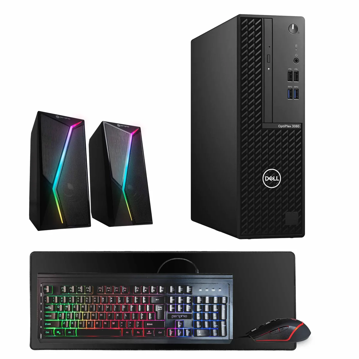 DELL DELL OptiPlex 3080 Desktop PC i7-10700 16GB DDR3 1TB SSD 1TB HDD Win 11 Pro GT 1030 RGB Speaker WiFi BT — product photo
