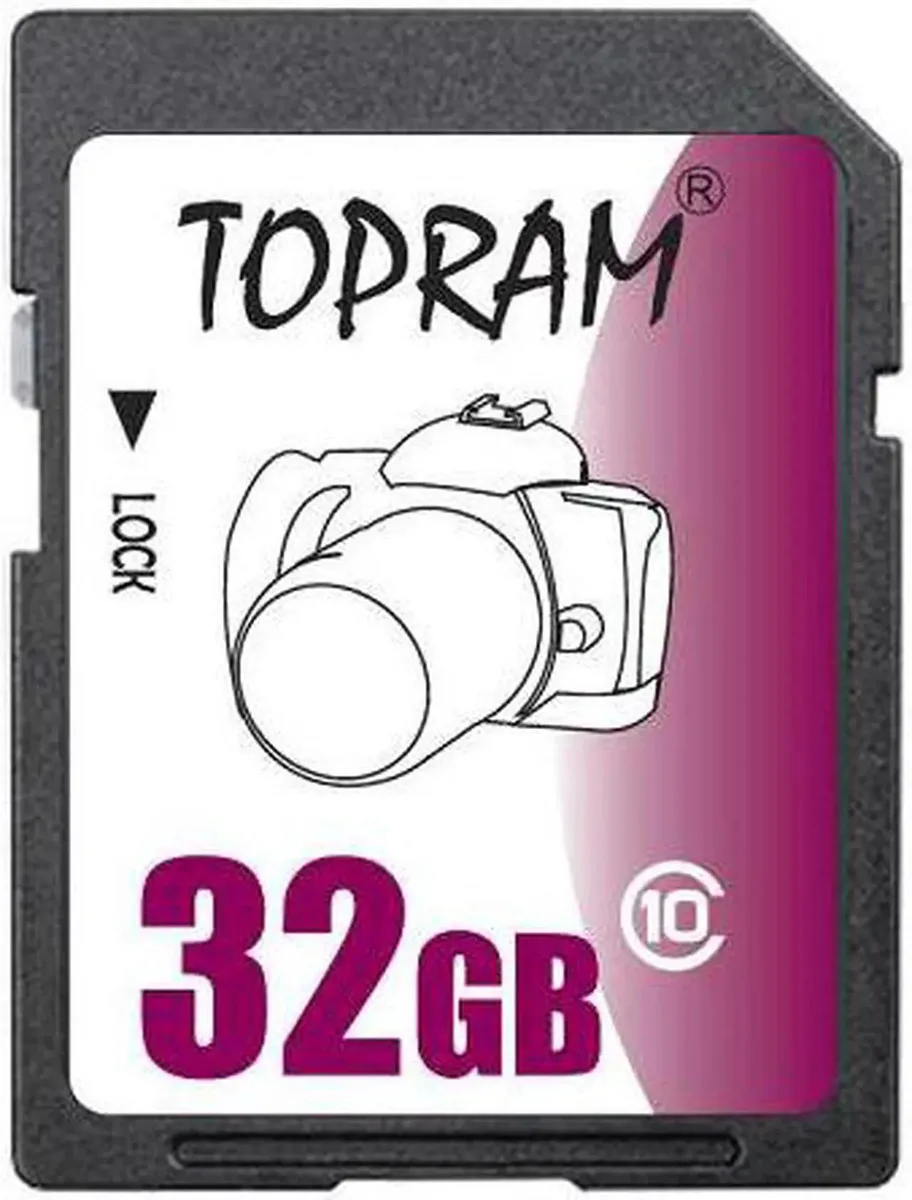 TOPRAM TOPRAM TR32GSDUHS1 32GB SDHC UHS-I Class 10 memory card — product photo