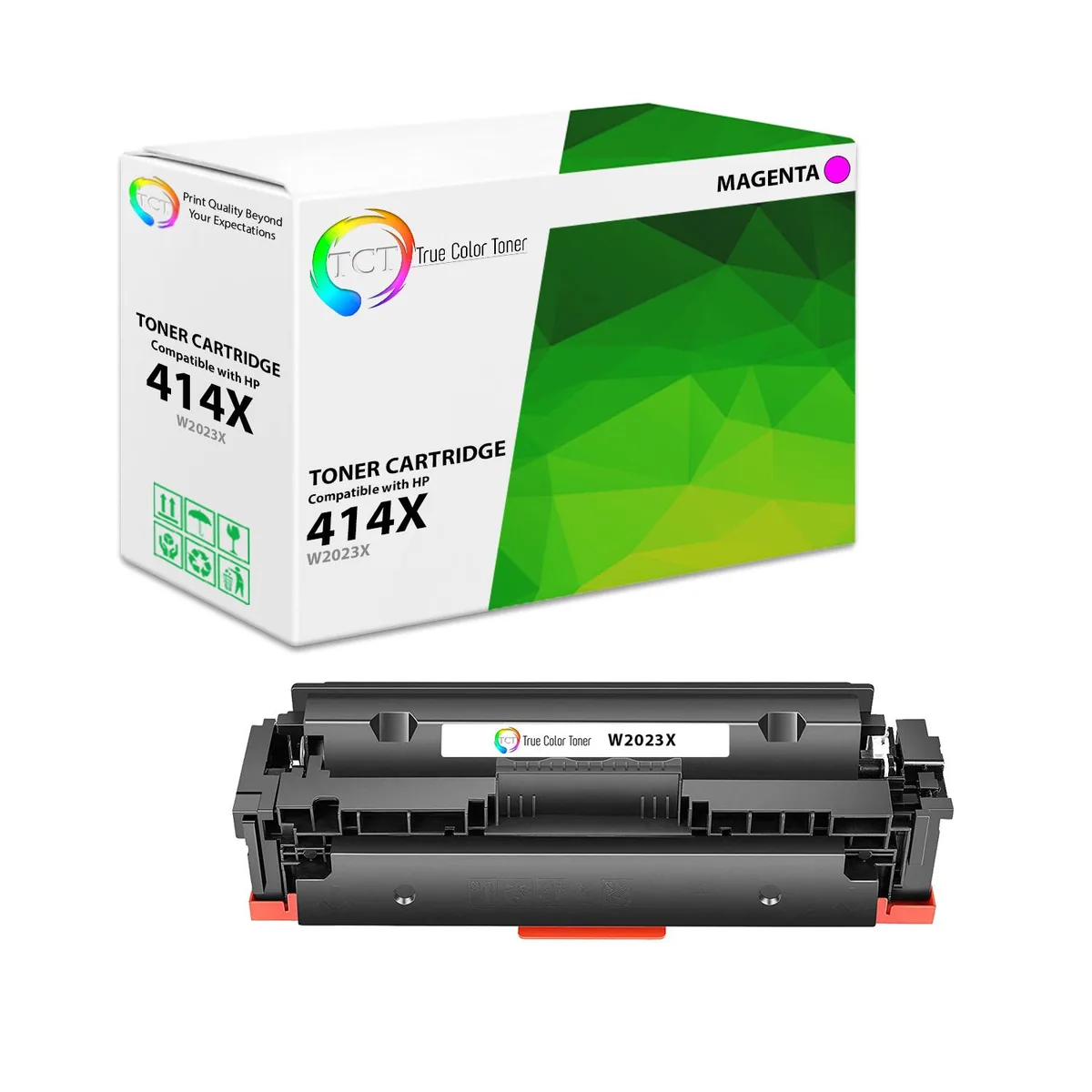 True Color Toner True Color Toner 414X Magenta Toner Cartridge W2023X 6000 Pages — product photo