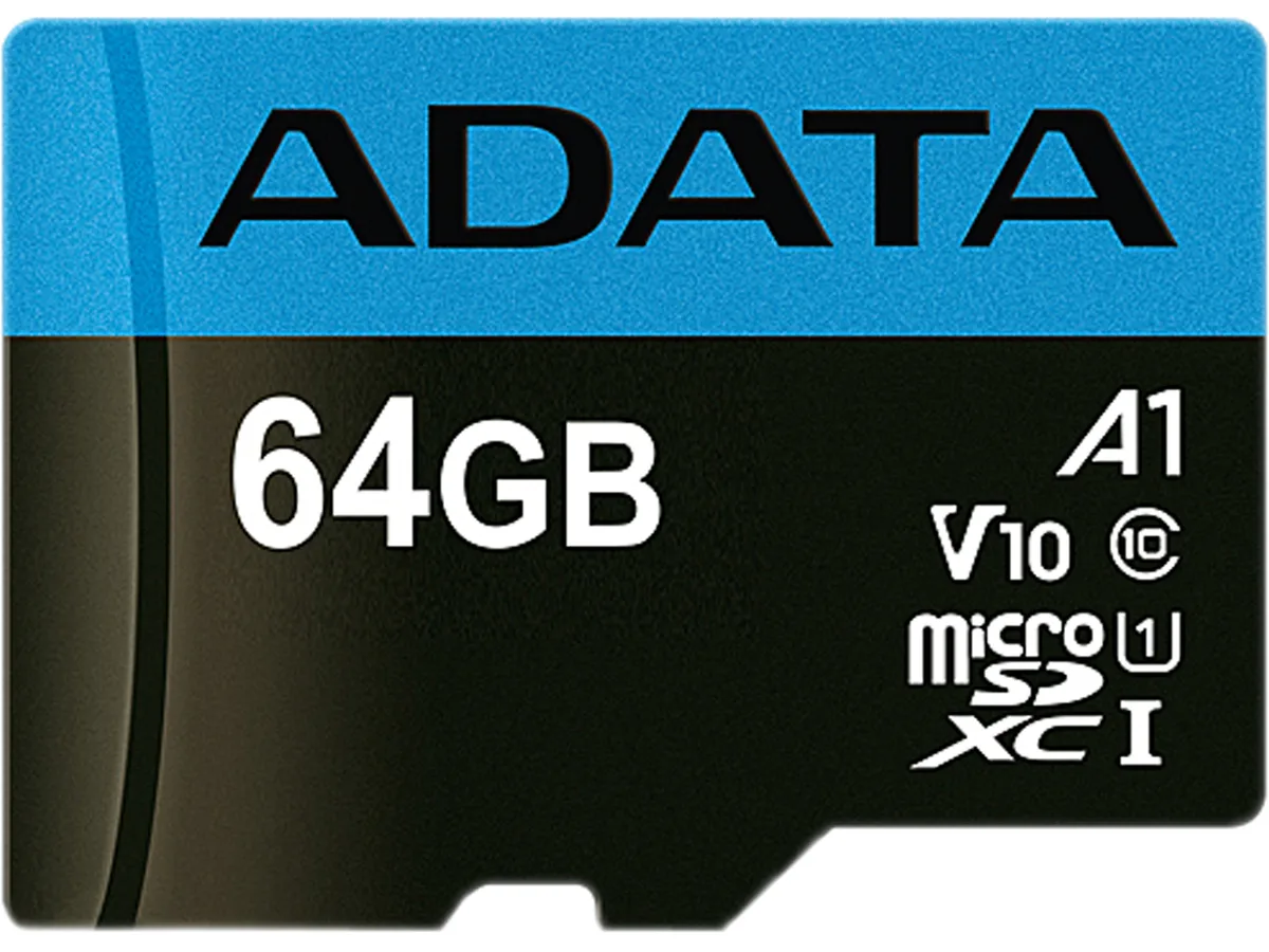 ADATA ADATA AUSDX64GUICL10A1-RA1 64GB microSDXC memory card — product photo