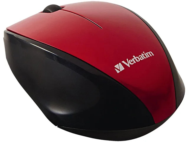 VERBATIM Verbatim 97995 Wireless Blue LED Optical Mouse Red — product photo