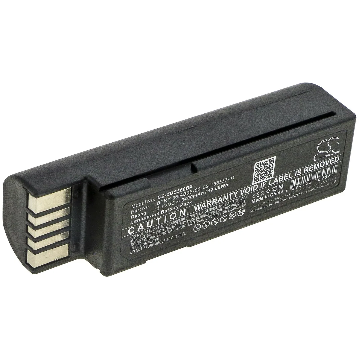 Cameron &amp; Co Cameron &amp; Co DS-CS-ZDS360BX 3.4 Ah Li-ion battery for Zebra DS3600/DS3678 — product photo