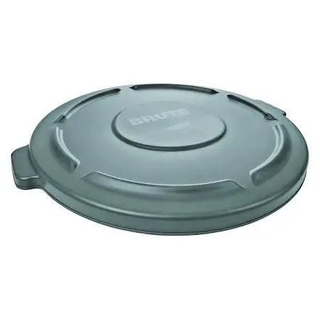 Grey flat plastic lid 16 inch diameter one inch high