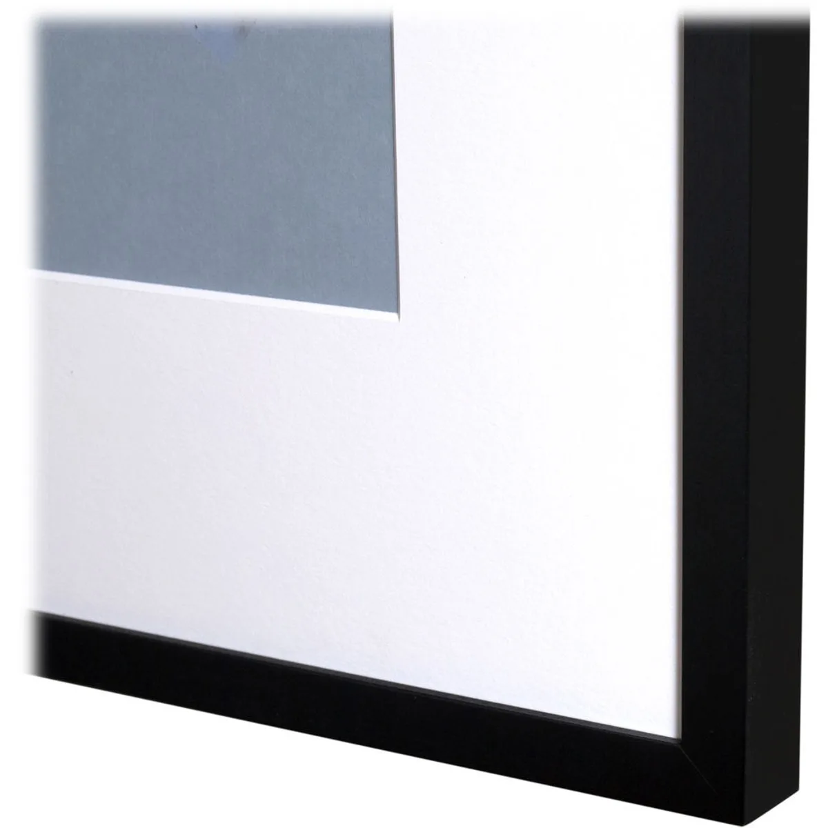 Black wood frame kit 18 by 24 inches solid maple poplar satin finish 5/8 face 1 inch sides 3/16 rabbet DIY assembly