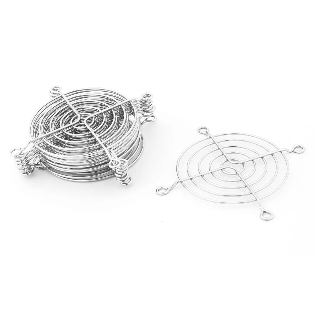 Unique-Bargains Unique-Bargains 10 Pcs 75mm Metal Wire Fan Guard Silver — product photo