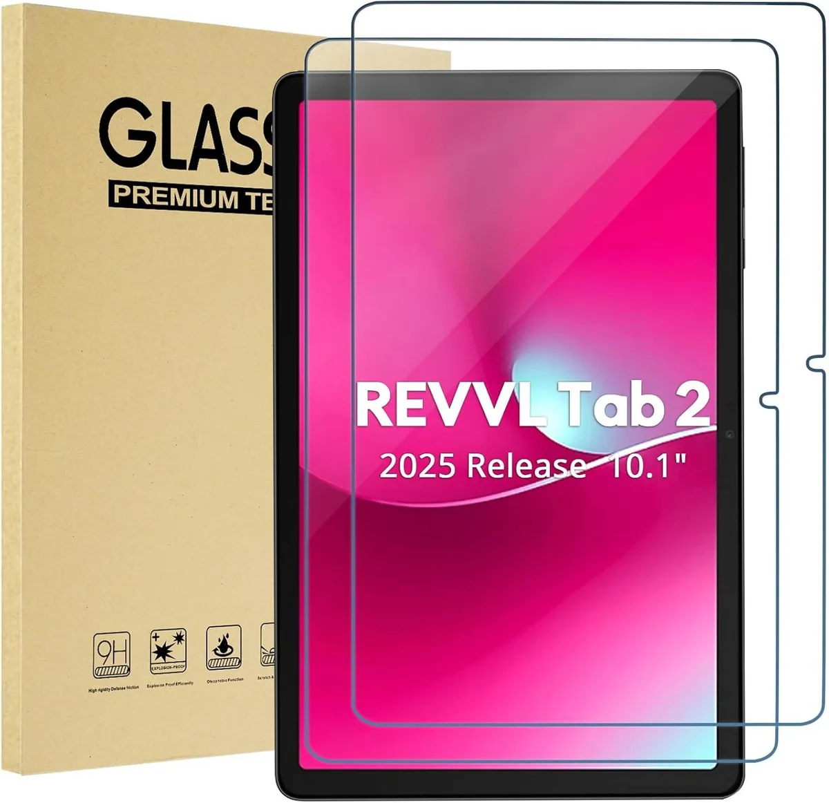 Leelbox Leelbox Screen Protector 2 Pack for T-Mobile REVVL Tab 2 10.1 2025 — product photo
