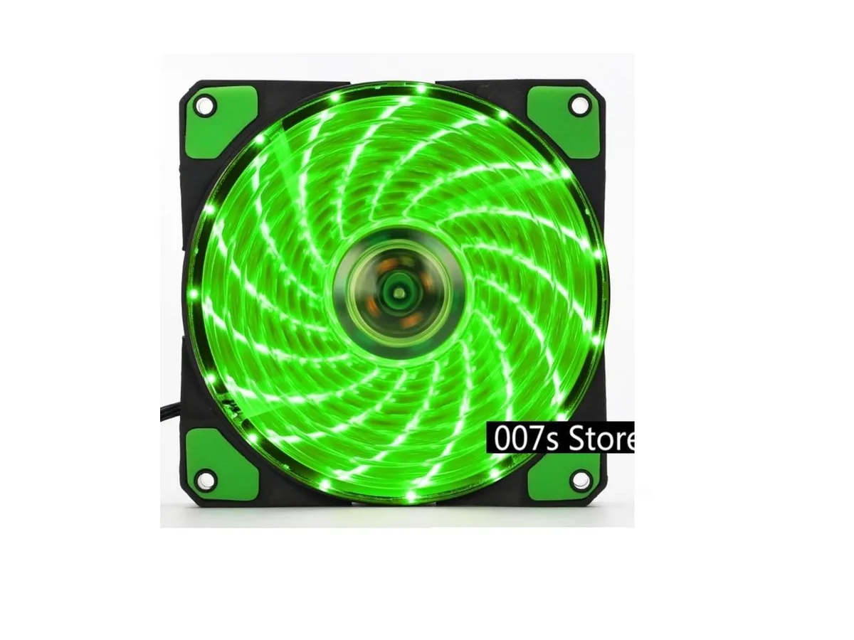 Fans Fans case fan 120 mm 15 LED 12 V 3Pin 4Pin 25 mm — product photo