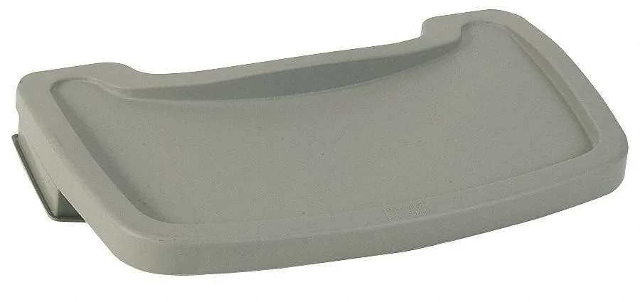 Rubbermaid Rubbermaid FG781588PLAT plastic seating tray, platinum — product photo