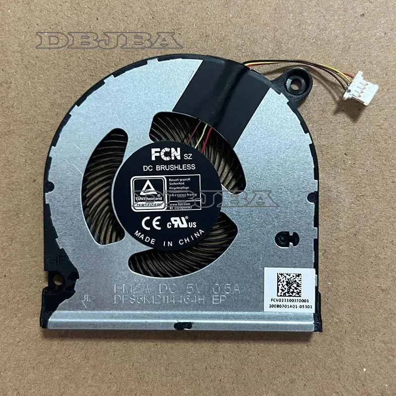 Small black laptop CPU cooling fan with wire connector