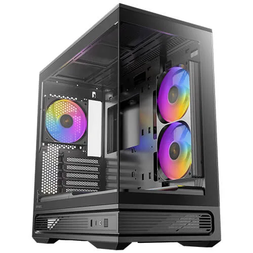 Antec Antec C2M ARGB PC Case, Micro-ATX, 415mm GPU, 360mm Radiator, USB 3.2 Gen 2 Type-C 10Gbps — product photo