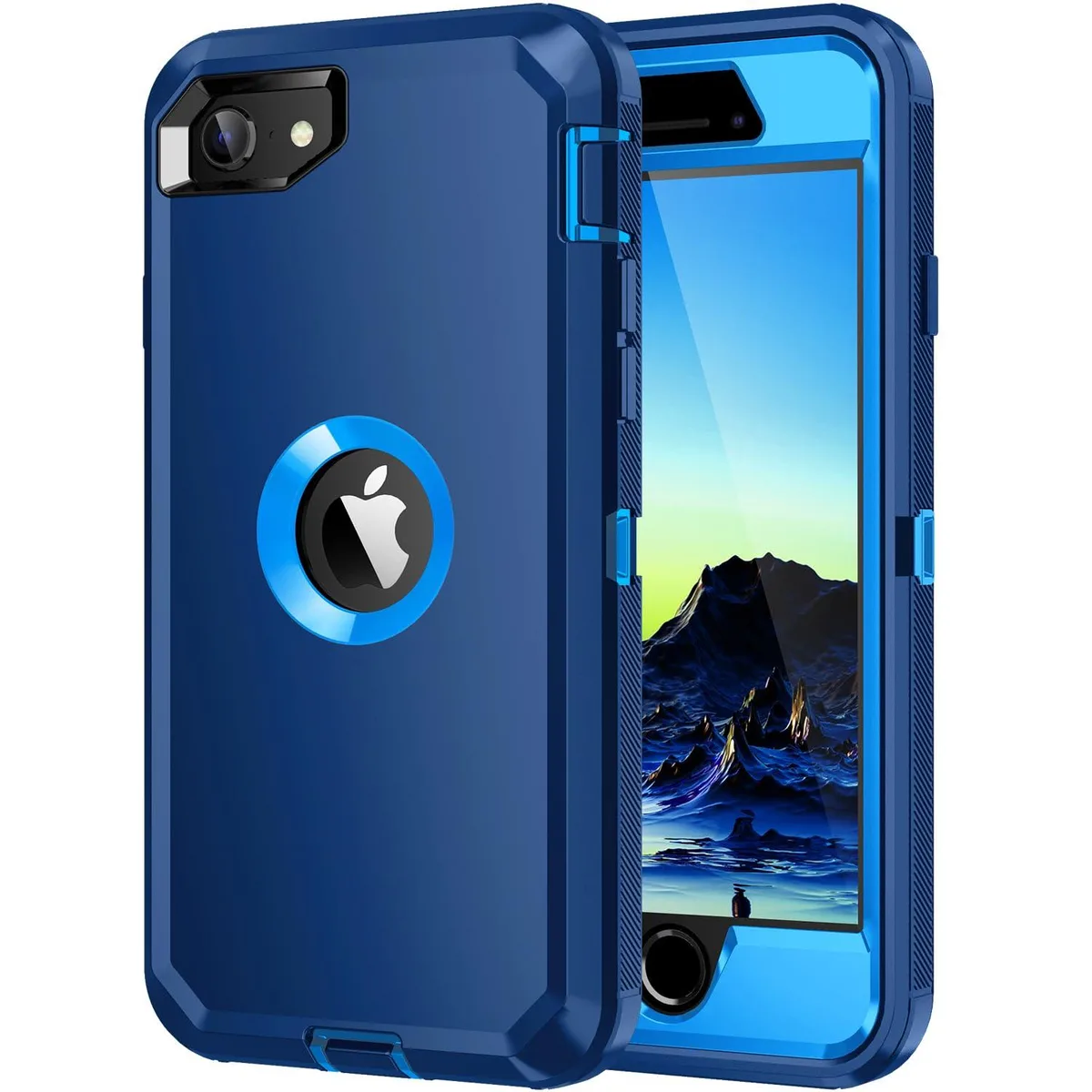  Mieziba C1K189-9 Case for iPhone SE 2020/2022 4.7 inch Sea Blue — product photo