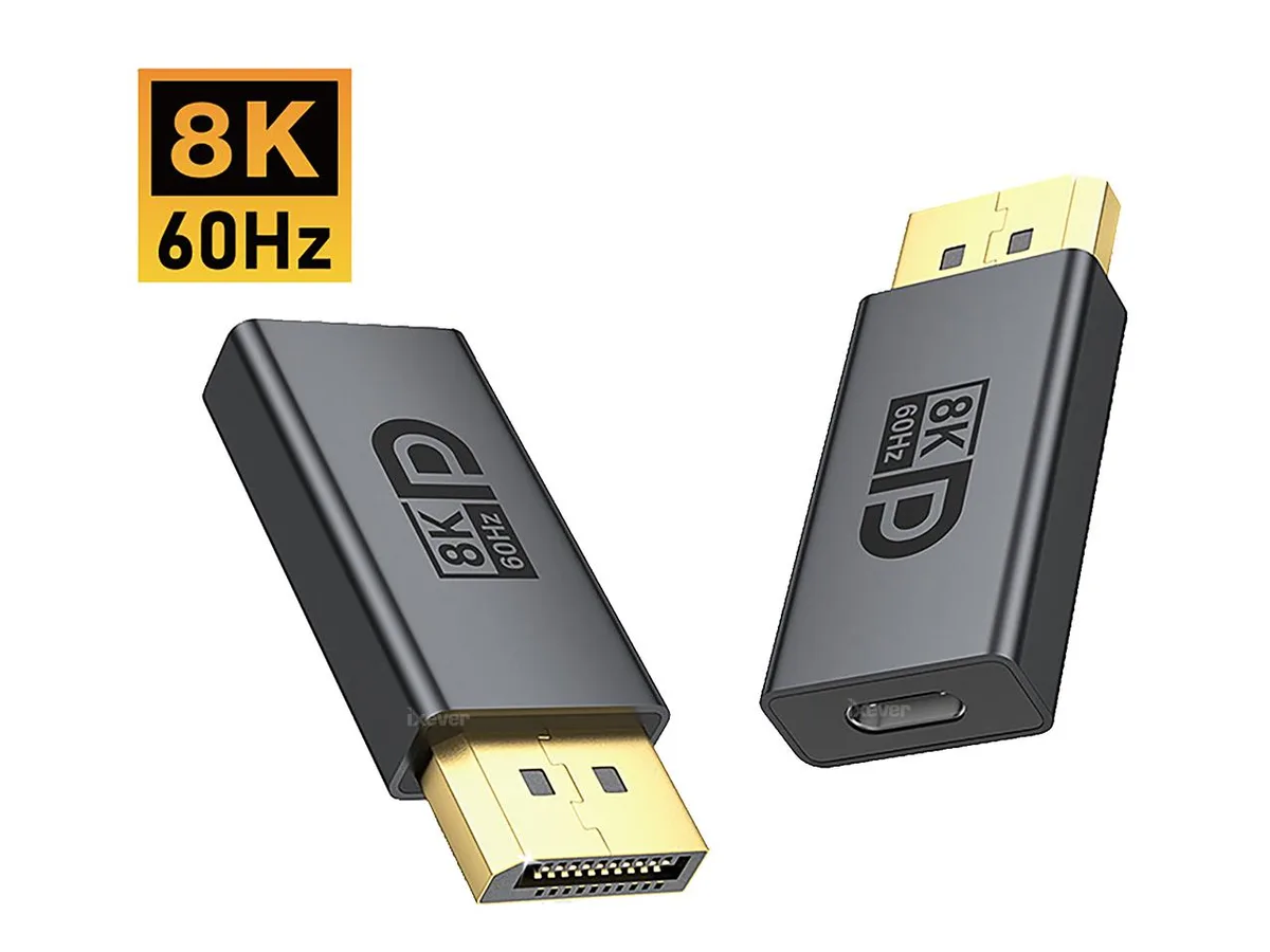 iXever iXever USB C to DisplayPort 1.4 Adapter 8K@60Hz Bidirectional — product photo