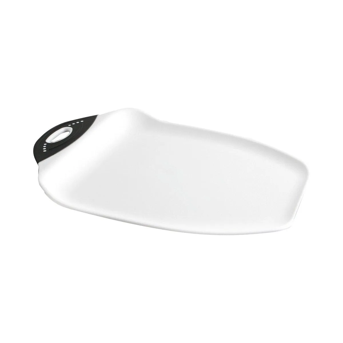  Dexas Chop &amp; Scoop Cutting Board 13 x 9.5 x 1.25 in White Black — product photo