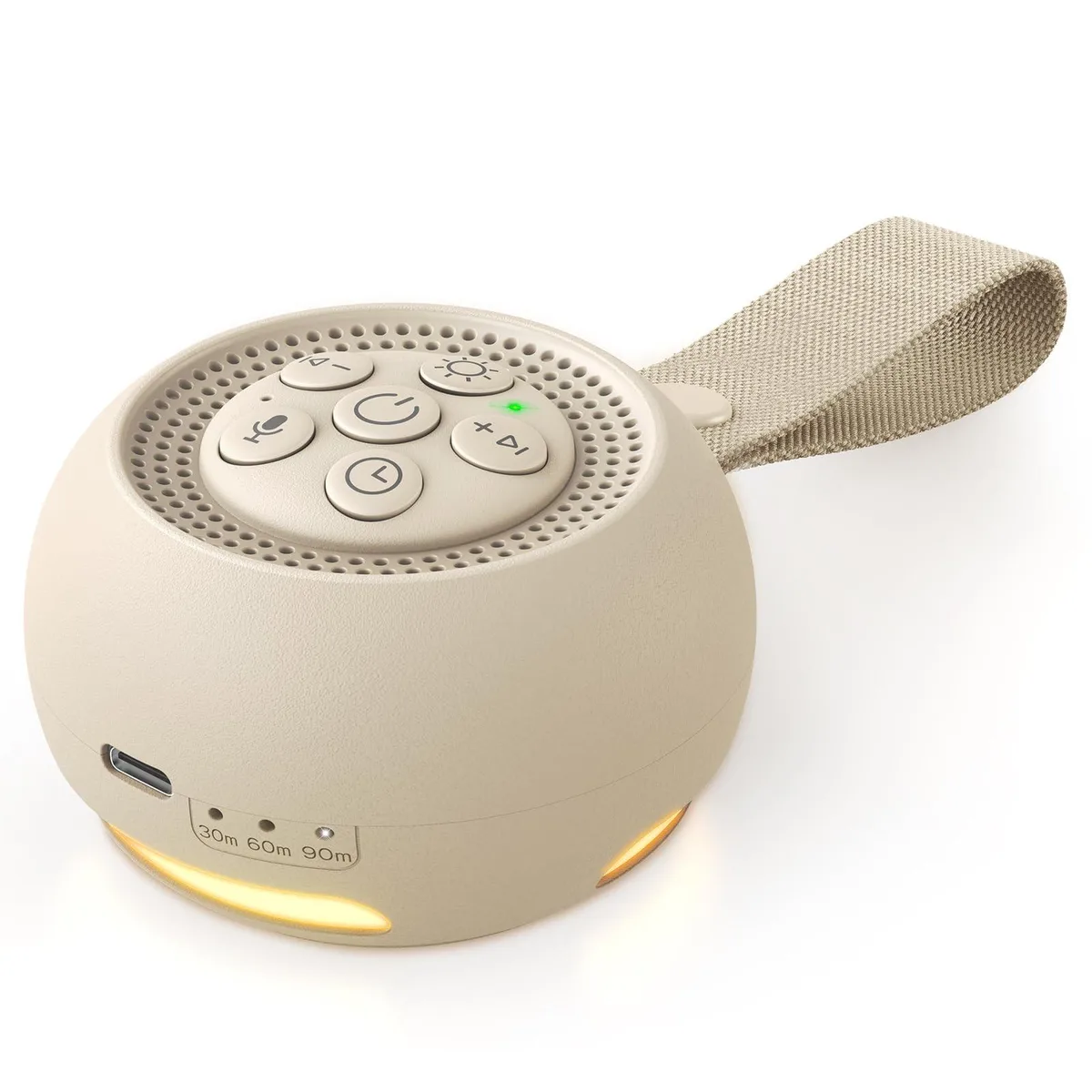 jWIN FM0228B Voice Recorder White Noise Machine 16 Sounds 22h Brown — product photo