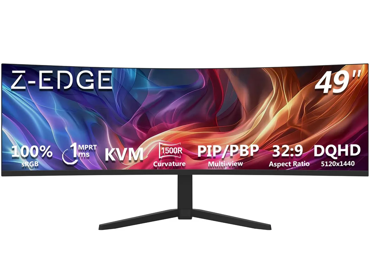 Z-EDGE Z-EDGE UG49W 49" 32:9 DQHD 165Hz Curved Gaming Monitor — product photo
