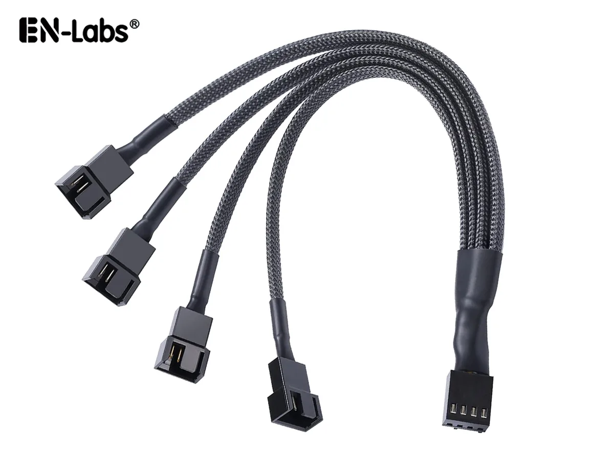 EN-Labs EN-Labs PWM1X4SPL10IN 1-to-4 PWM Fan Splitter 10 inch — product photo
