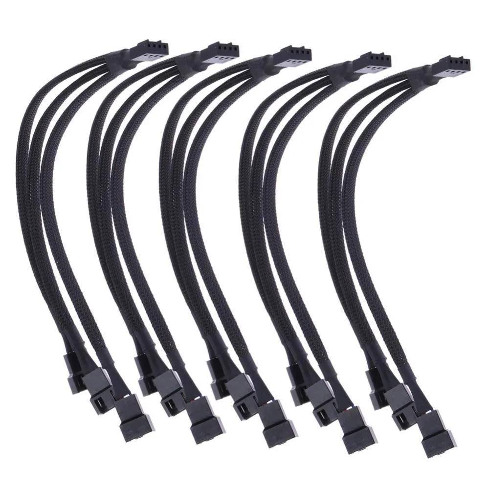 HANNORD HANNORD 1007 1-to-3 PWM fan splitter cable 10.6 in 5-pack — product photo