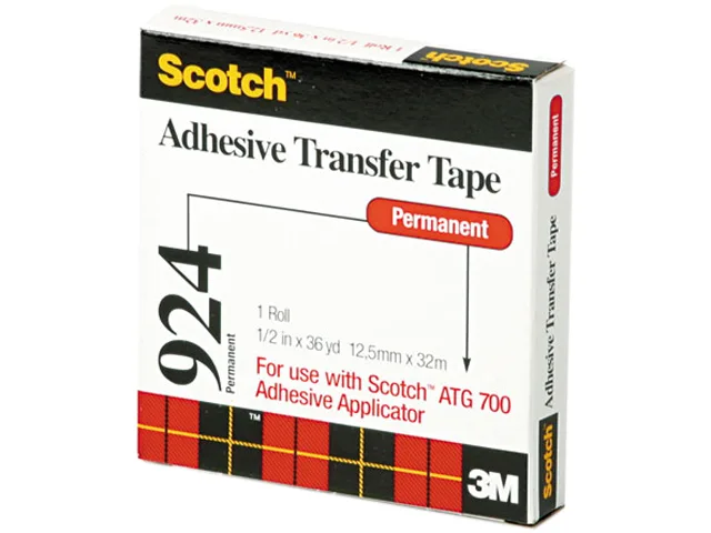 3M 3M 92412 Adhesive Transfer Tape 1/2" x 36 yd — product photo