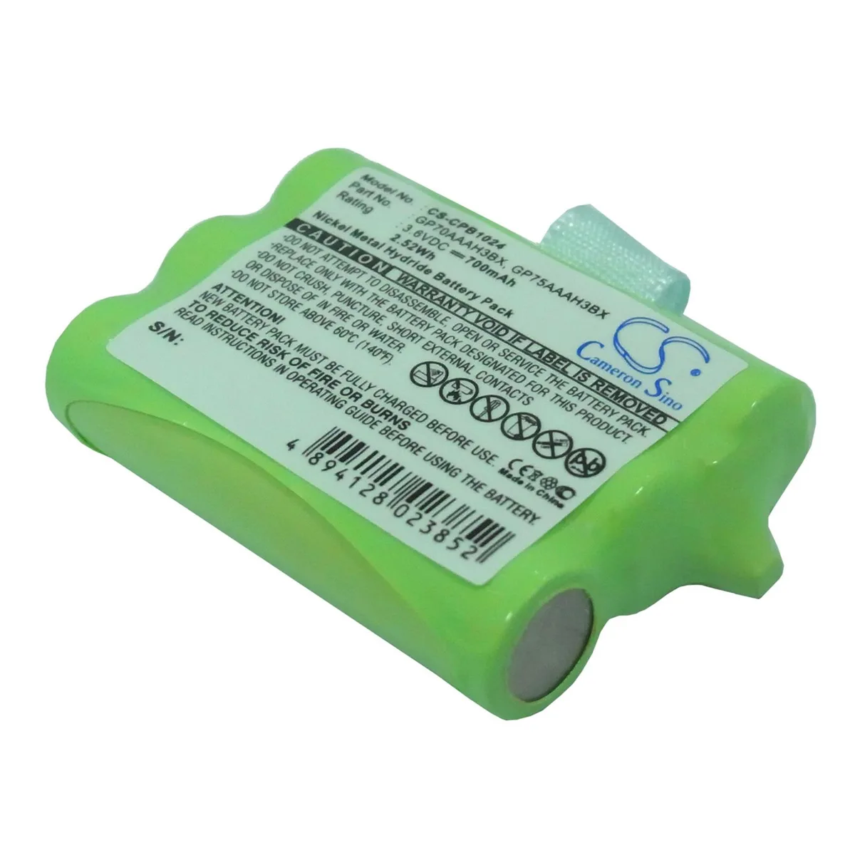 Cameron &amp; Co Cameron &amp; Co DS-CS-CPB1024 3.6V 700mAh Ni-MH telephone accessory — product photo
