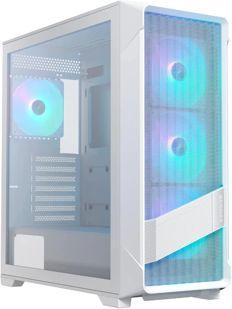 Raidmax Raidmax Meshian X603TWF ATX Mid Tower PC Case White — product photo