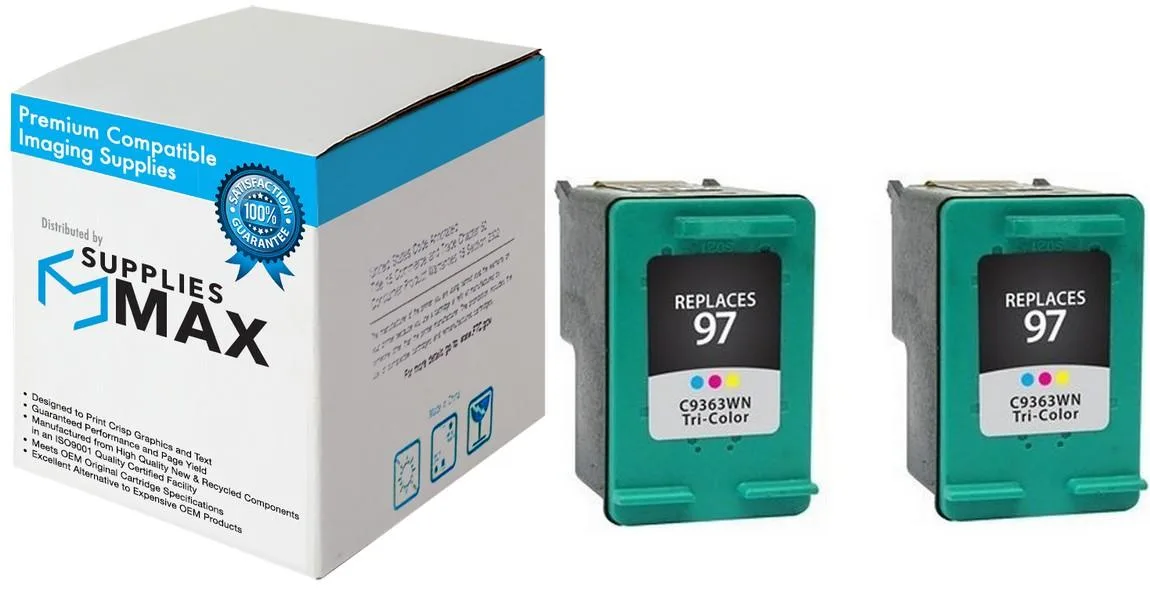 SuppliesMax SuppliesMax C9349FN Tri-Color Inkjet Cartridge 2 Pack 450 Pages — product photo