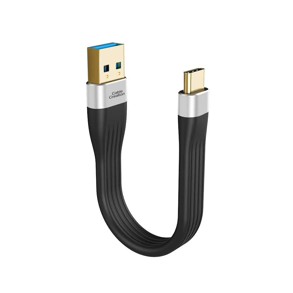 CableCreation CableCreation USB 3.1 A to C FPC Cable 12cm Black — product photo