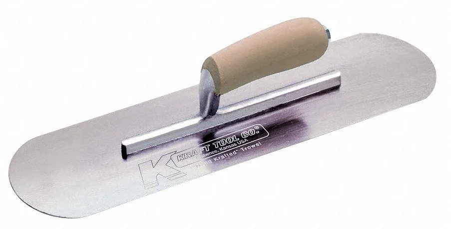 KRAFT TOOL KRAFT TOOL CF325 Pool Trowel 3 x 10 in Swedish SS hand tool — product photo