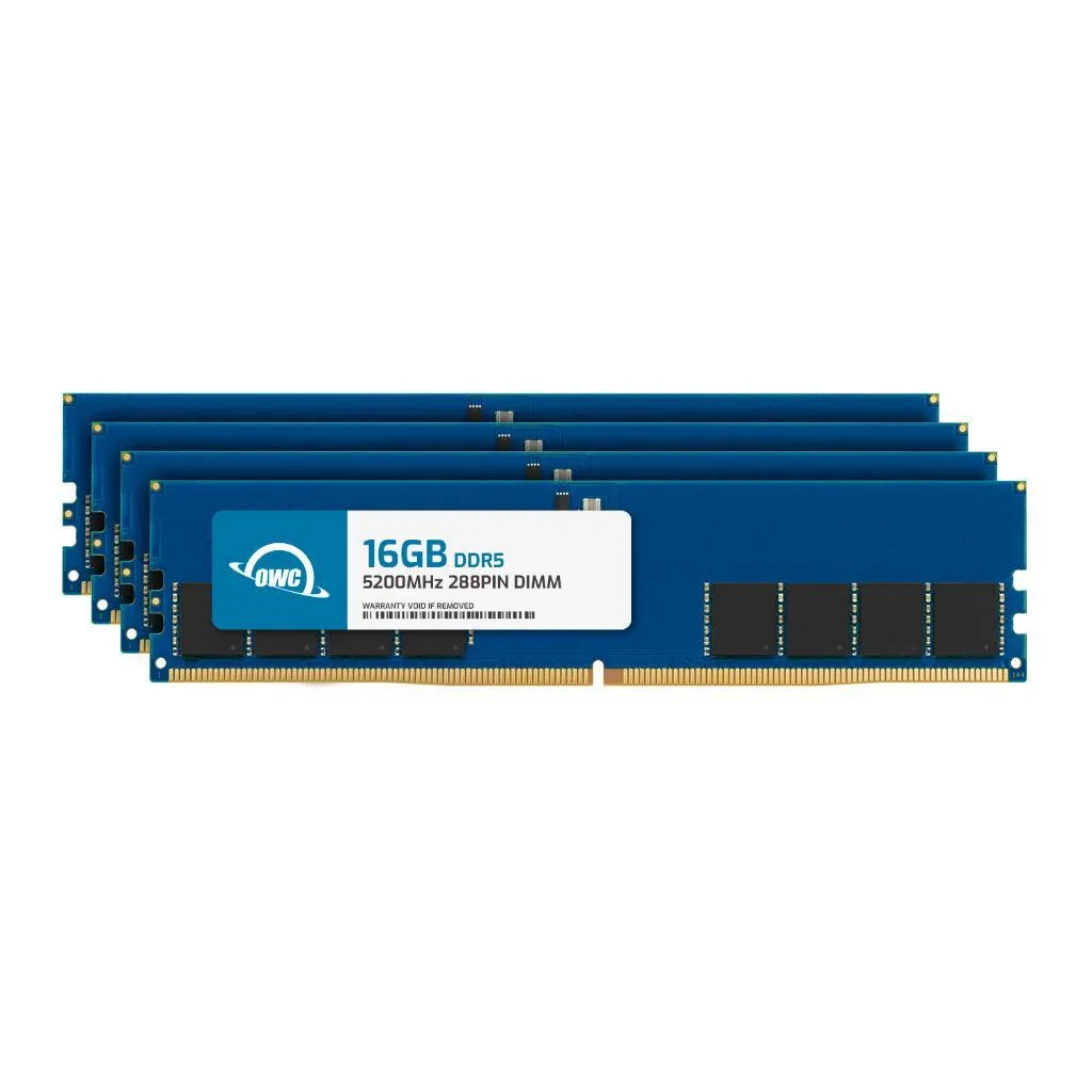 OWC OWC 64GB (4×16GB) DDR5 5200 CL42 1.1V desktop RAM — product photo