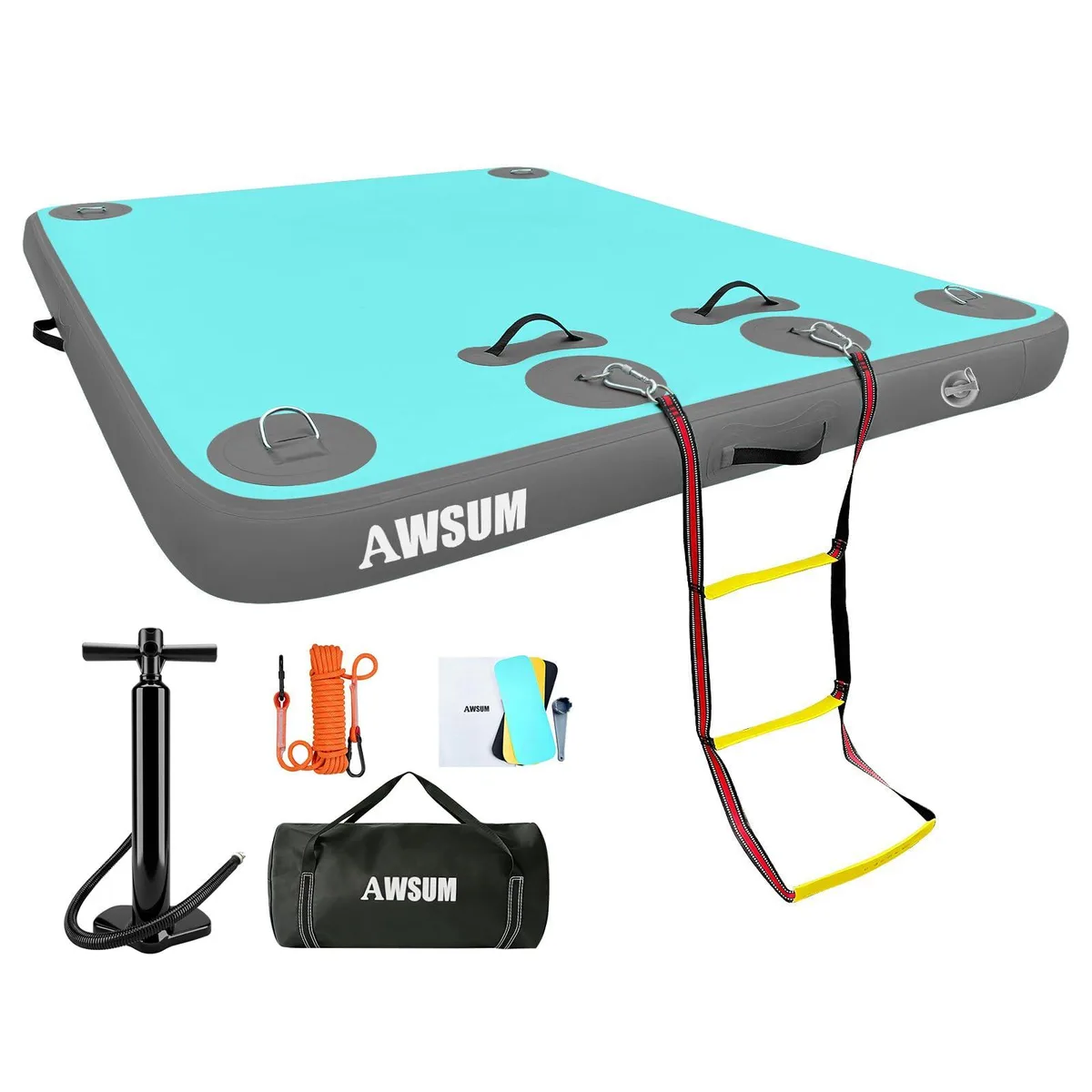  AWSUM Inflatable Floating Dock 6ft x 5ft Raft — product photo