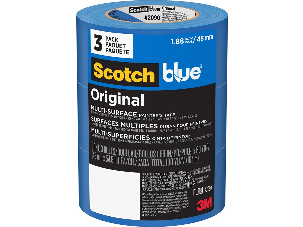 3M 3M 209048EP3 Painter's Tape 3 Pack 60 yd x 1.88" Blue — product photo
