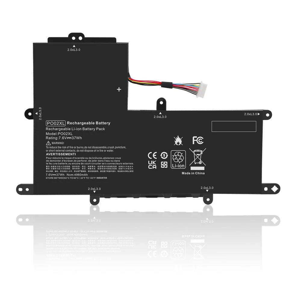 HP HP PO02XL 7.6V 37W 2-Cell Laptop Battery — product photo
