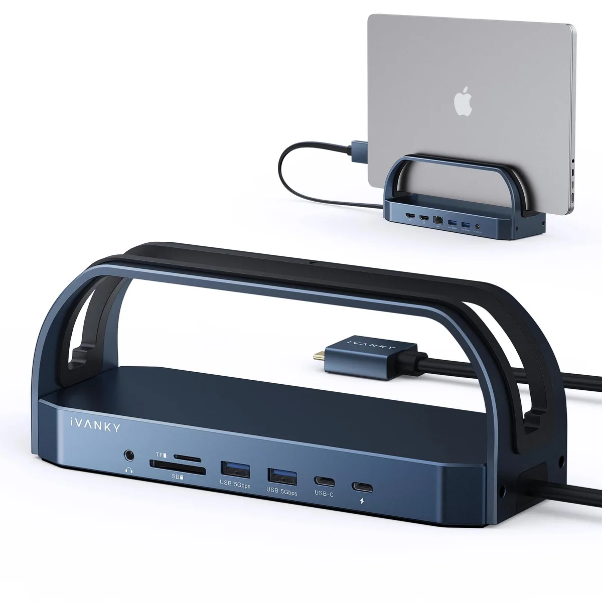 KEHIPI KEHIPI FusionDock 2 Vertical Docking Station 12-in-2 Dual 4K 60Hz 96W PD 150W Adapter — product photo