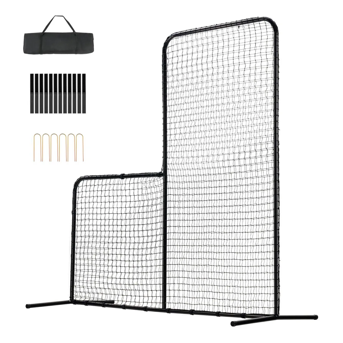VEVOR VEVOR L-Screen 7x7 ft 45-ply PE Net 1.25 ft Frame 22.7 lbs — product photo