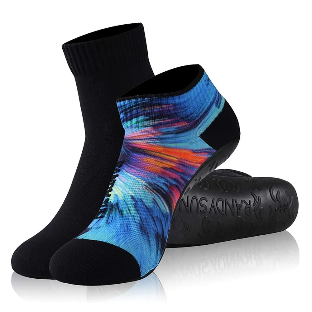 RANDY SUN RANDY SUN Quick Dry Beach Volleyball Socks Non Slip Barefoot Sand Shoes 2 Pairs Pack X-Large — product photo