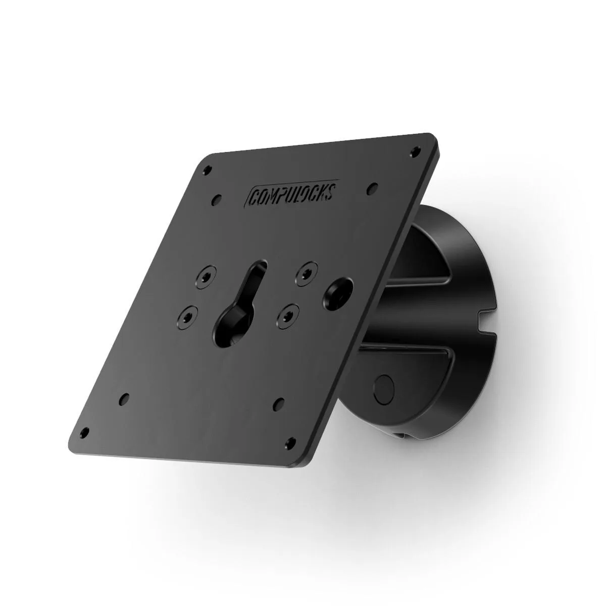 Black flat VESA wall mount bracket for screens