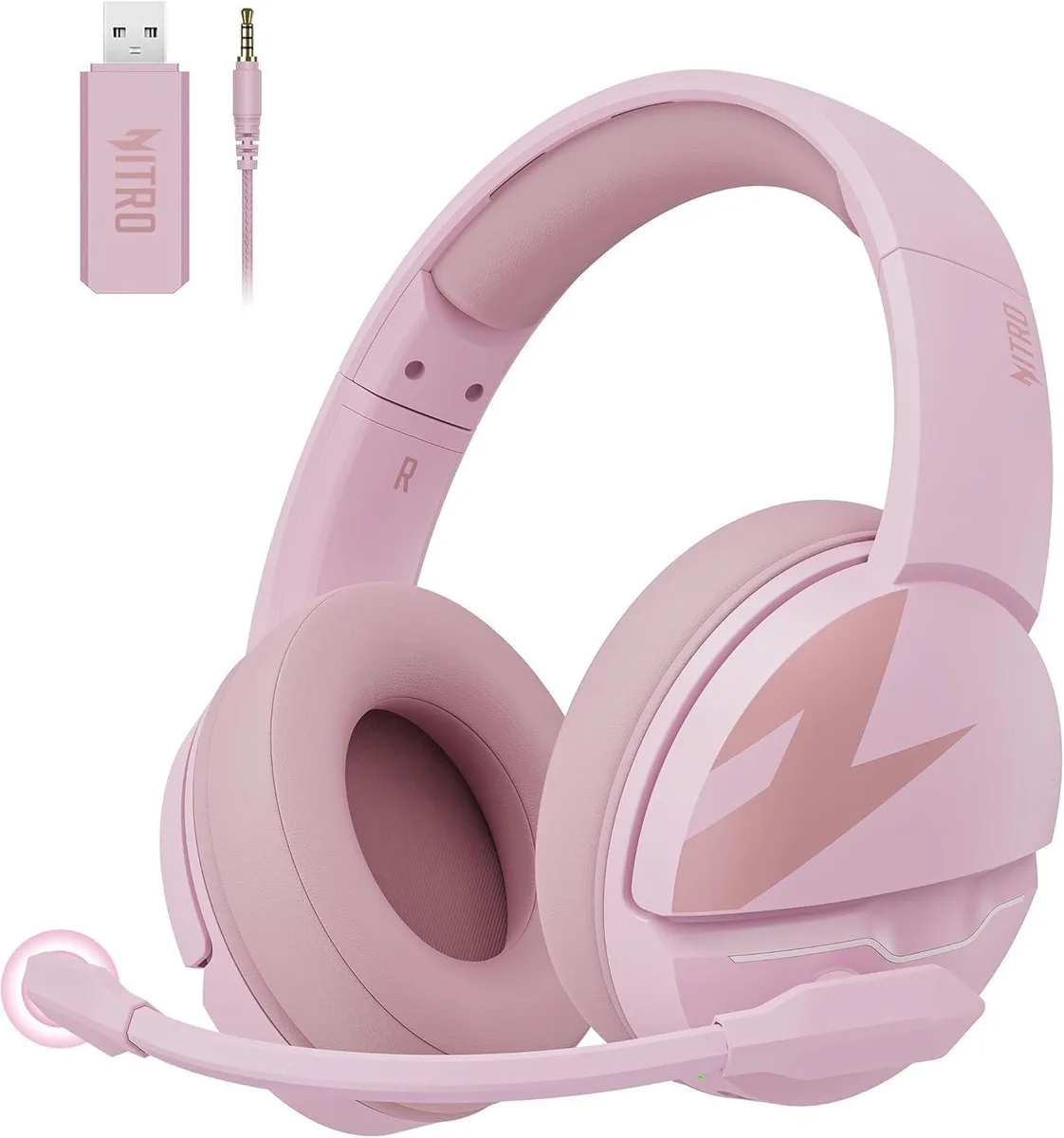  Acesori K2 OHW344 Wireless Gaming Headset Pink — product photo