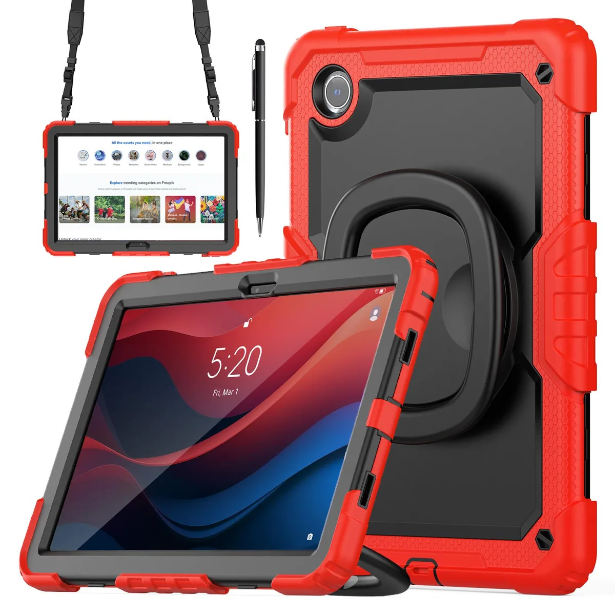 BONAEVER BONAEVER TB330FU laptop case for Lenovo Tab M11 11 inch 2024 Red — product photo