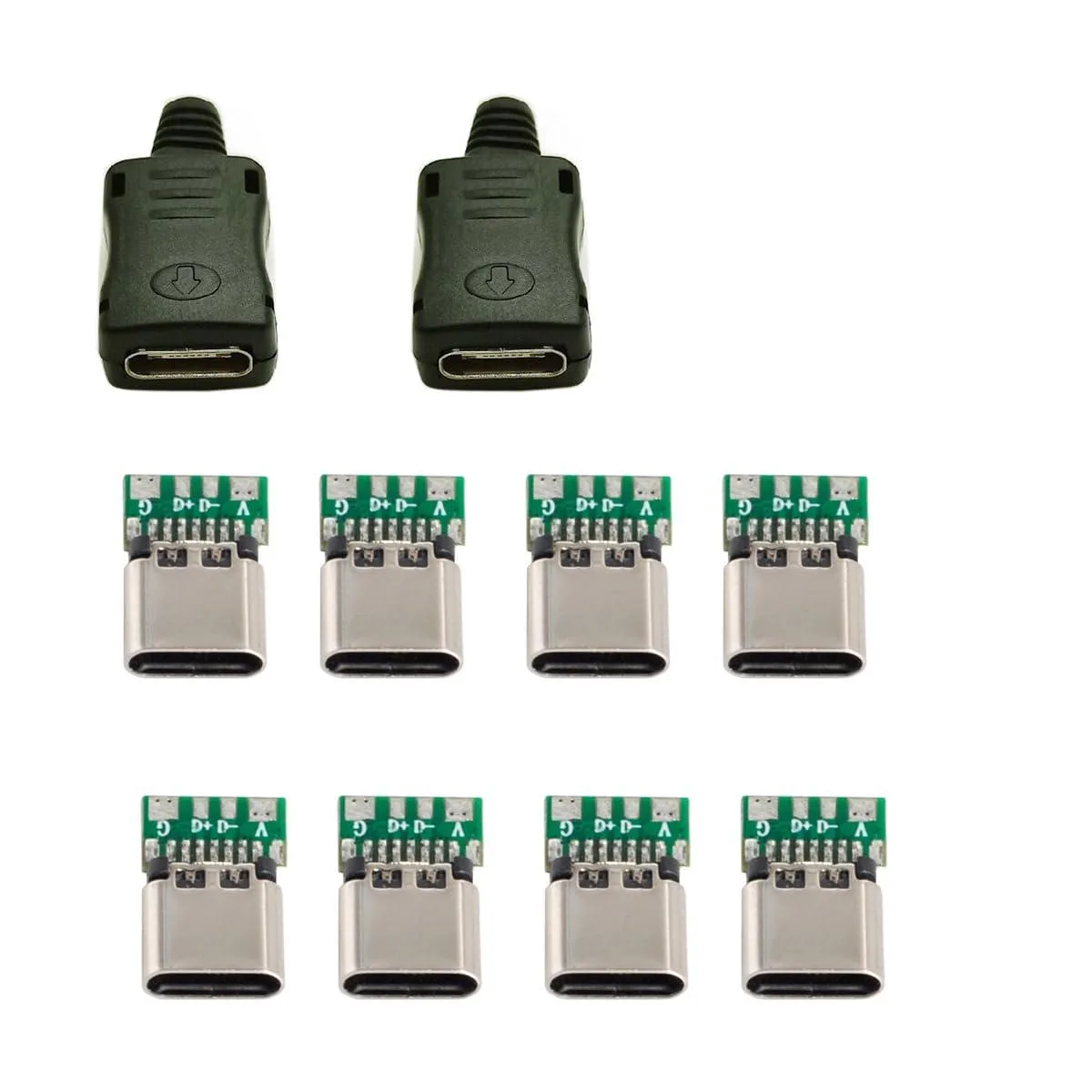 Fervit Fervit USB 2.0 Type C Female Socket Connector 4pin SMT 3.0mm 10set — product photo