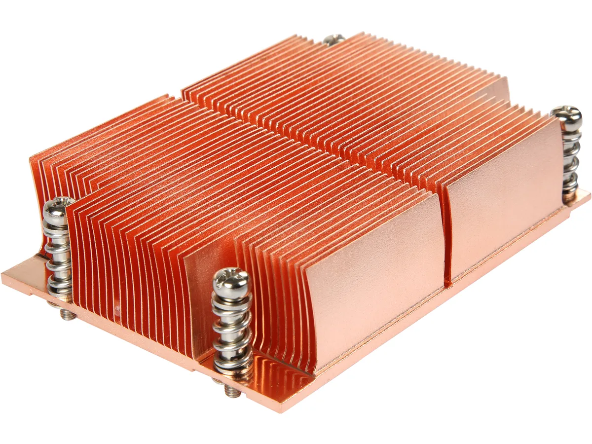 Dynatron Dynatron A25 AMD SP3 Copper 1100 Skiving Fin 1U 120W 25.5mm — product photo