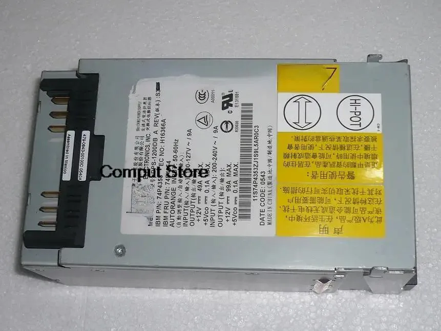 KHACHIMO KHACHIMO X445 X440 Server Power 74P4354 74P4353 DPS-1200DB A power supply — product photo