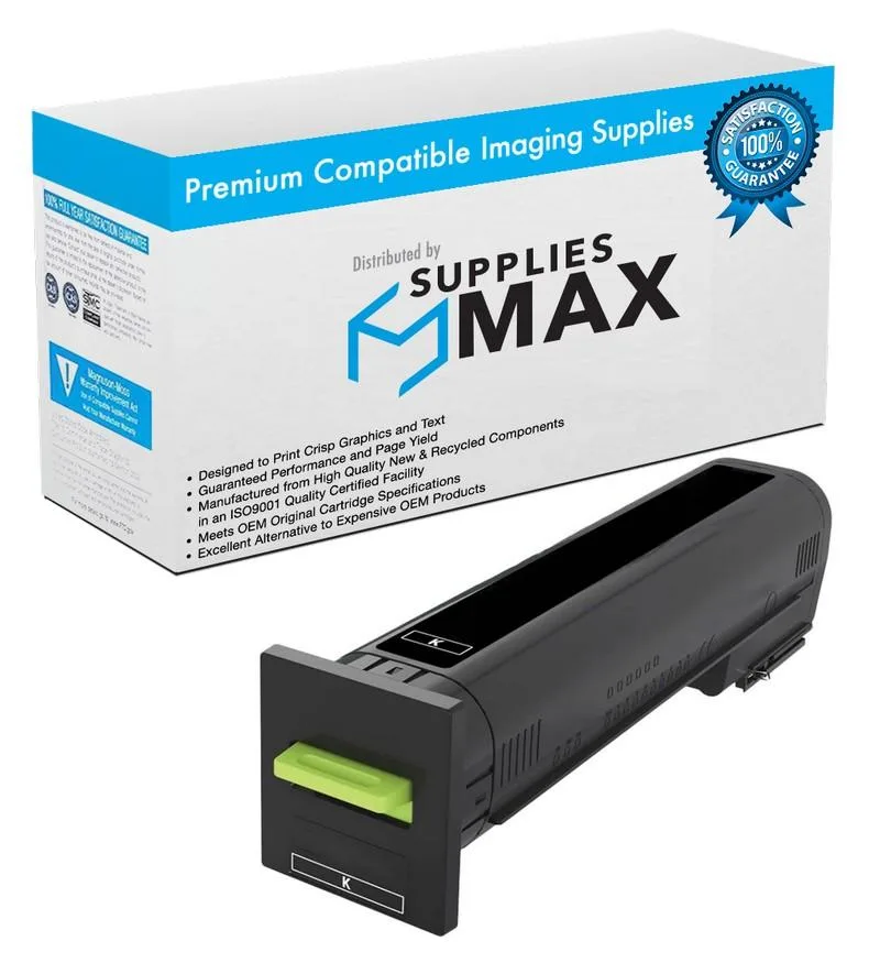 SuppliesMax SuppliesMax LEX72K1XK0 Black High Yield Toner Cartridge 33000 Pages — product photo