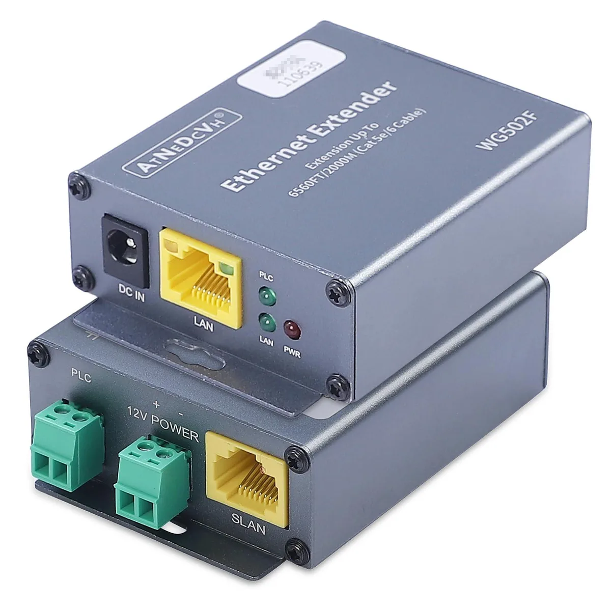 ATNEDCVH WG502F Ethernet extender pair 6560ft 100Mbps — product photo