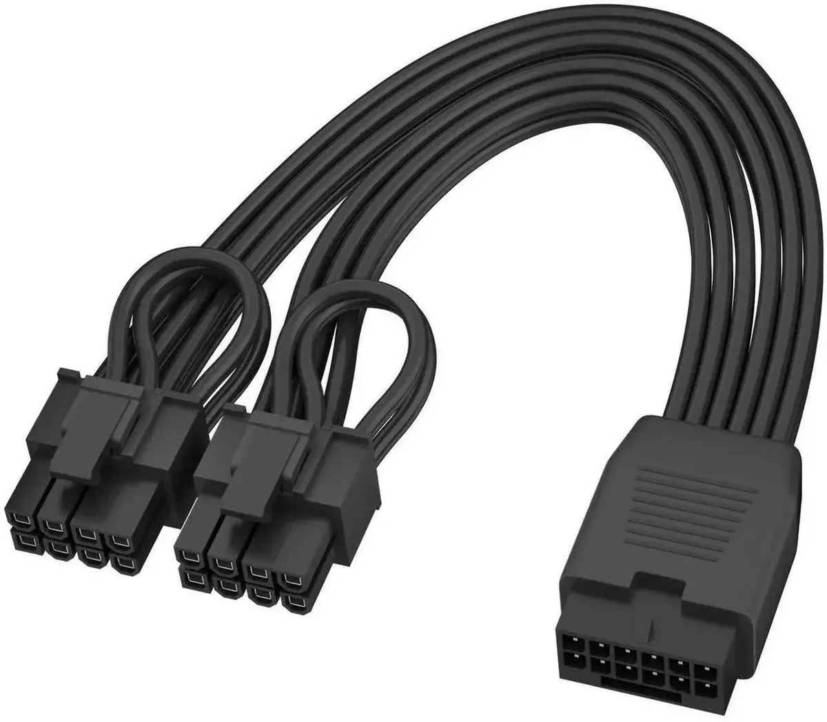 SMUGDESK SMUGDESK 12VHPWR 16Pin Female to Dual PCIe 8Pin Male Power Splitter Cord 6.8IN 17CM — product photo