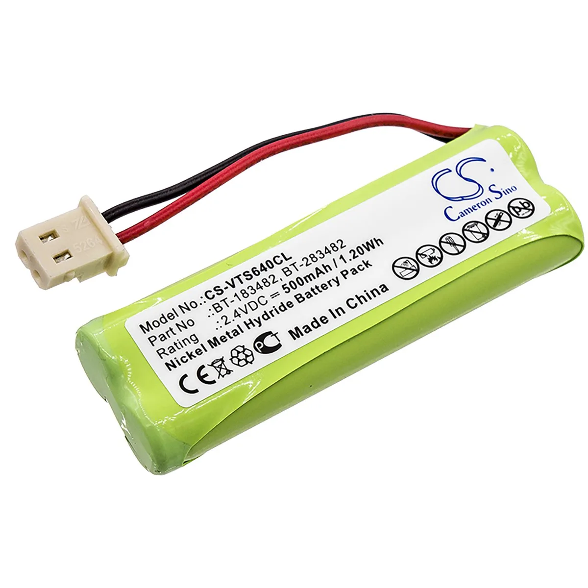 Cameron &amp; Co Cameron &amp; Co DS-CS-VTS640CL 2.4V 500mAh Ni-MH Green telephone accessory — product photo