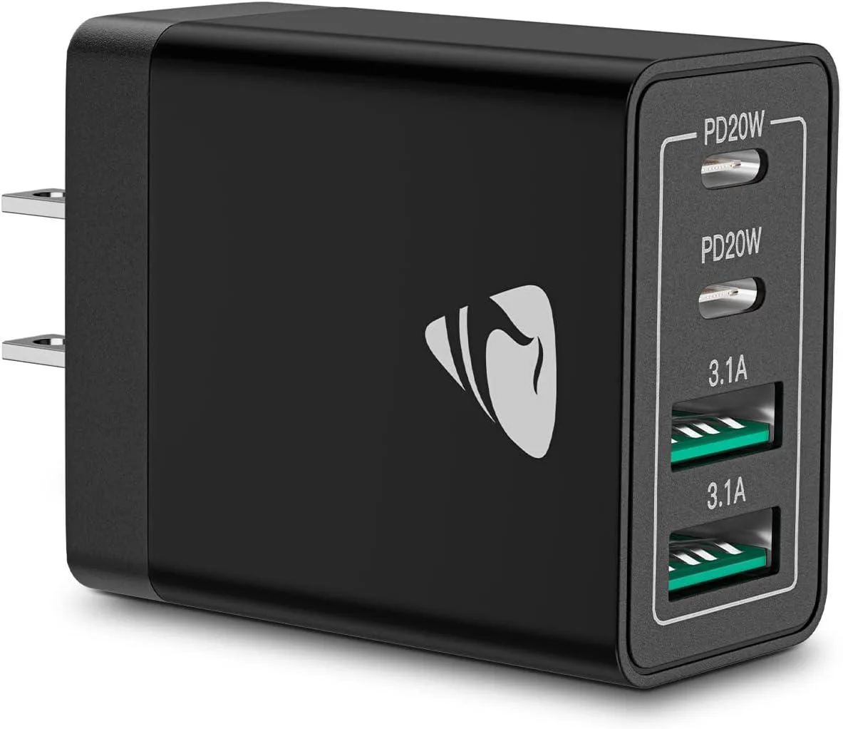 PISKEKAT PISKEKAT 40W 4-Port USB-C Charger PD+QC 3.0 — product photo