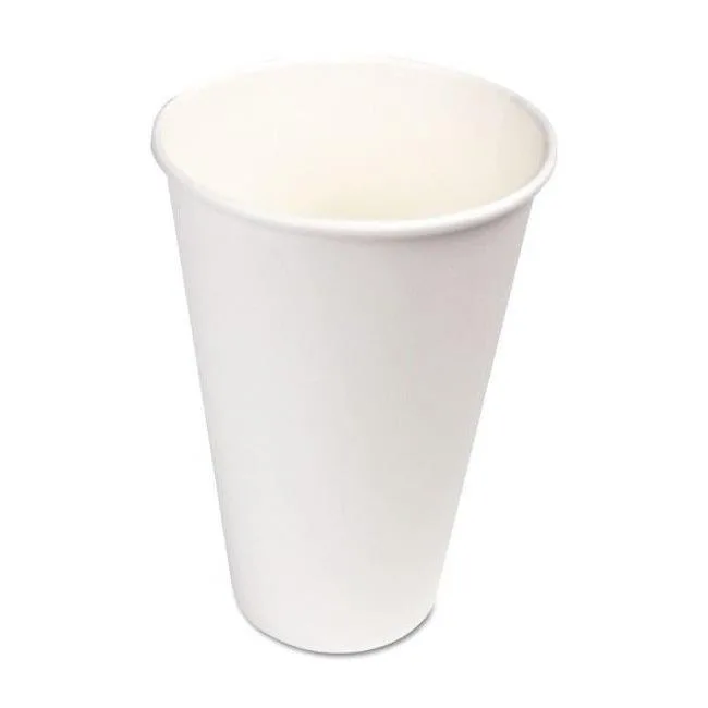 Boardwalk Boardwalk WHT16HCUP 16 oz White Paper Hot Cups 1000 / Carton — product photo