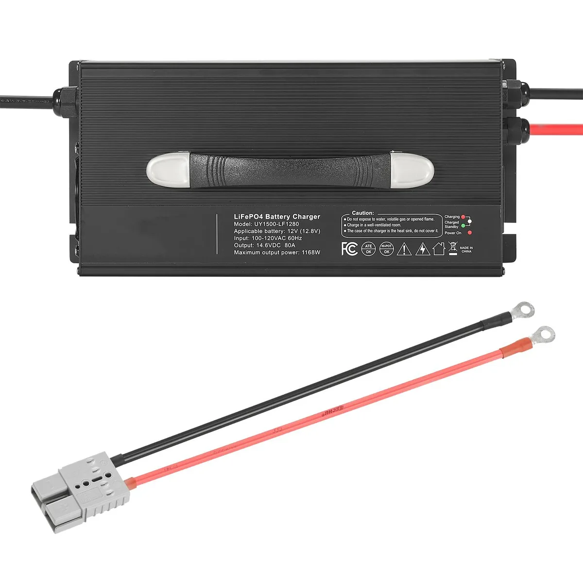 VEVOR VEVOR 12V 60A LiFePO4 Smart Charger 14.6V Anderson Connector — product photo
