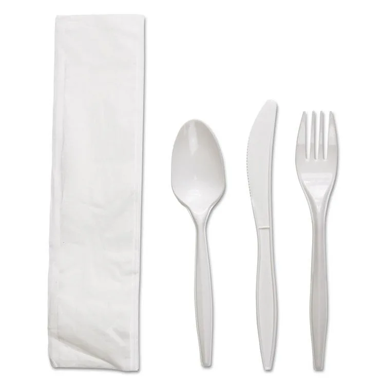 Boardwalk Boardwalk BWKFKTNMWPPWH Four-Piece Cutlery Kit White — product photo