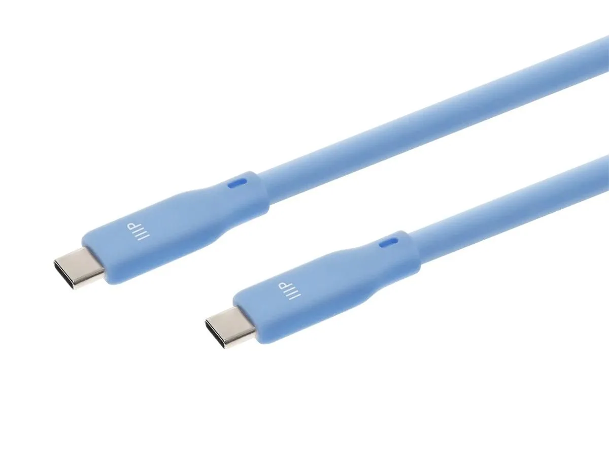 Monoprice Inc. Monoprice 147203 USB4 Gen 2 Silicone Cable 6ft Blue — product photo